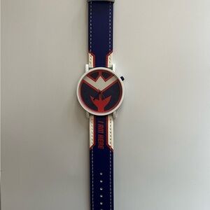 Vibrant Blue and Red Men's Watch